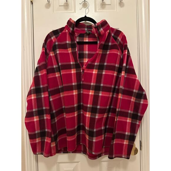 Cozy Eddie Bauer Fleece 1/4 Zip Sweater - Picture 1 of 4